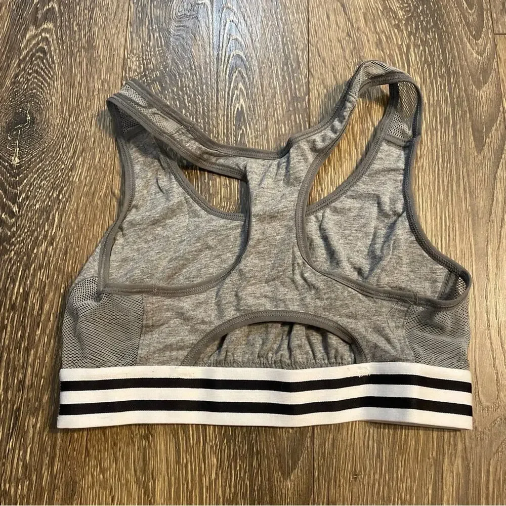 XHILARATION Heather Gray Sporty Bralette Size M